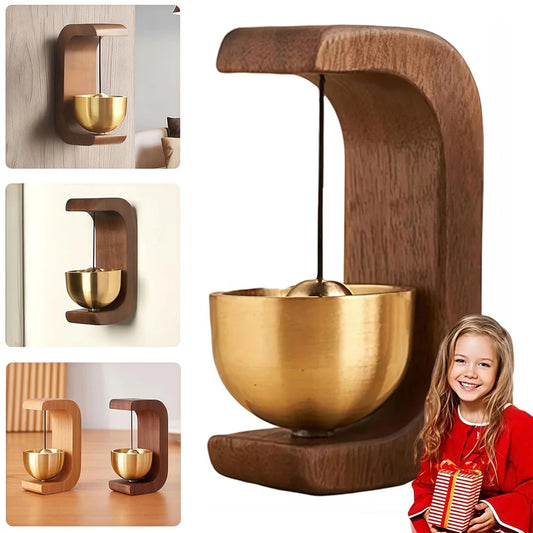 Unique Doorbells Wind Chimes Housewarming Gift Wood Refrigerator Gate Light Color