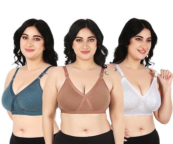 Premium Lift and Shape Non Padded Bra Buy 1 Get 2 Free ( No Wire )